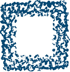 Frame shape flat illustration. Border silhouette design element