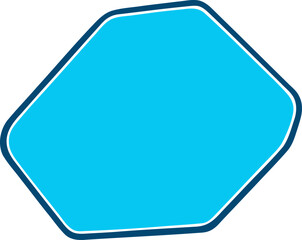 Frame shape flat illustration. Border silhouette design element