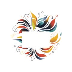 Obraz premium Abstract Artistic Splash with Blank Banner