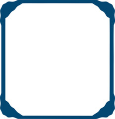 Frame shape flat illustration. Border silhouette design element
