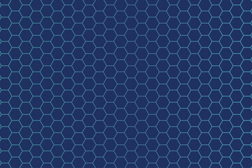 Blue hex background