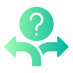 decision making gradient icon