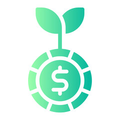 investment gradient icon