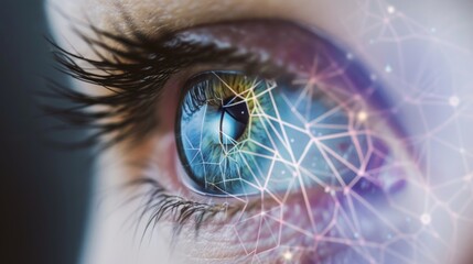 Human Eye with Network Connections	