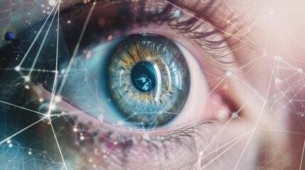 Human Eye with Network Connections	