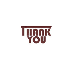 THANK YOU text sign in funny cute typography