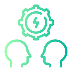 conflict resolution gradient icon