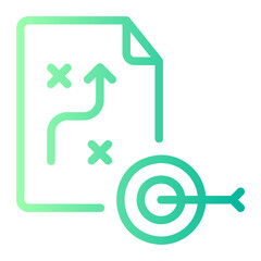 strategic plan gradient icon