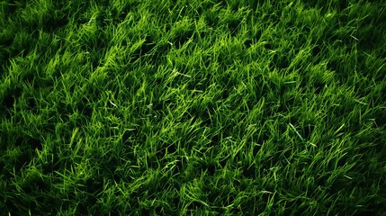 Lush green grass soccer field texture for football team sports and recreational play
