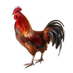 Fototapeta premium rooster on transparent background
