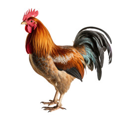 Fototapeta premium rooster on transparent background