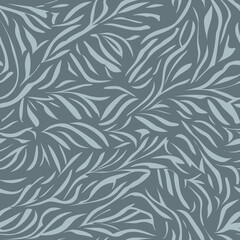 Hand drawn minimal abstract seamless organic shapes pattern. Contemporary print. Fashionable template for design. - 726425991