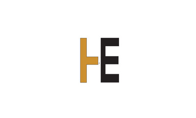 HE, EH , H , E , Abstract Letters Logo Monogram