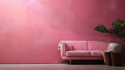 pink wall interior texture background