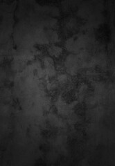 Abstract painted wall surface. Vintage grunge concrete black wall texture.
