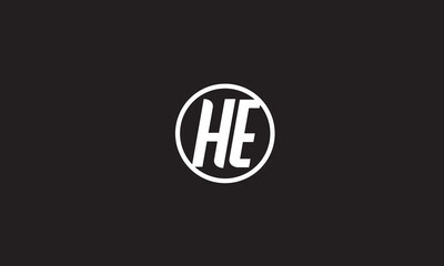 HE, EH , H , E , Abstract Letters Logo Monogram
