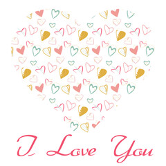 Pastel Perfection: A Heartfelt Valentine's Day Vector Tribute, Experience the softer side of love with our Valentine's Day vector. A heart-shaped cluster of pastel-colored hearts.