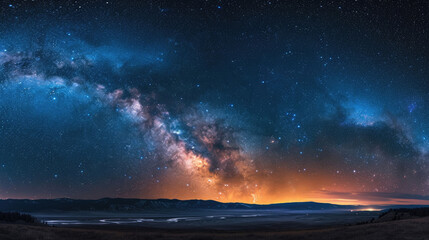 Fototapeta na wymiar A mesmerizing night sky adorned with countless brilliant stars