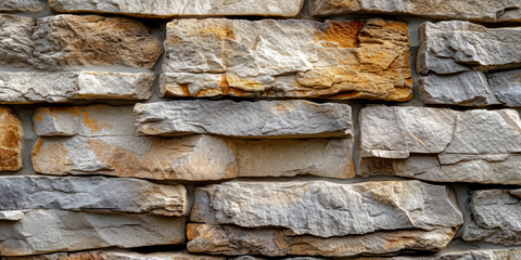 Fototapeta premium Texture Of Stone Limestone Wall With Stones For Background Created Using Artificial Intelligence