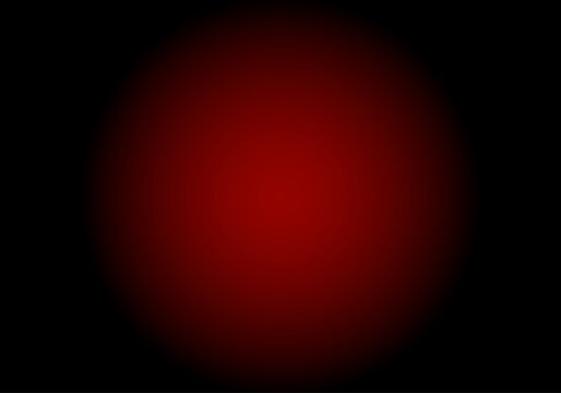 Fondo circular en degradado rojo negro. jFoco rojo sobre negro