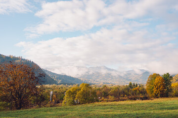 Fototapeta premium autumn in the mountains of Rarau