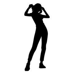 Fototapeta premium silhouette of a woman
