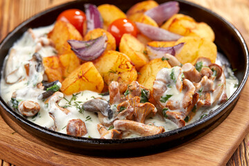 baked potato with vegetables and mushrooms © fox17