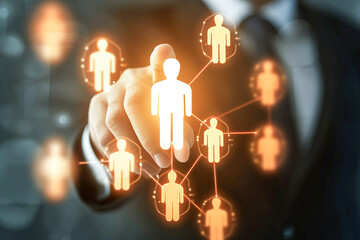 Talent management involving identifying individuals, optimizing their potential to achieve business objectives and long-term success.