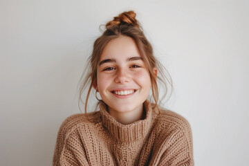 Portrait of smiling teenager