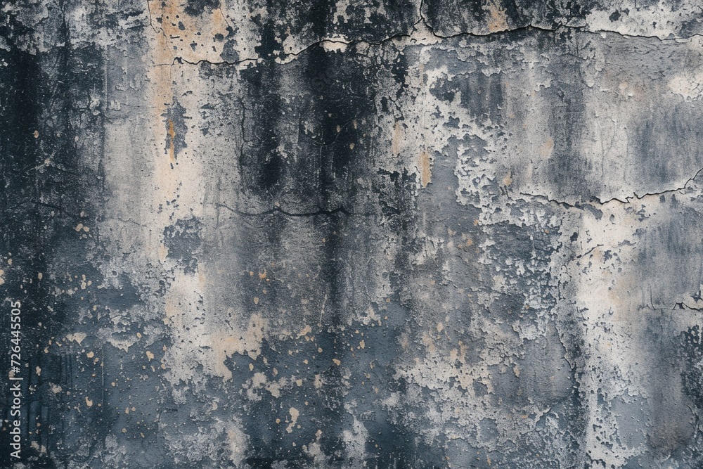 Poster a black and white photo showcasing a wall with peeling paint. suitable for various design projects