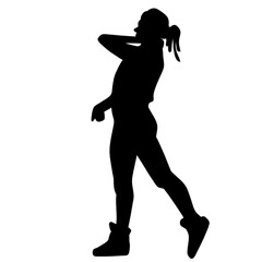 silhouette of a girl