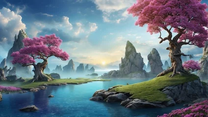 Fototapeten Fantasy background for your artistic creations and/or projects © ponpary