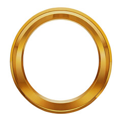 Obraz premium Beautiful gold circle vector illustration png
