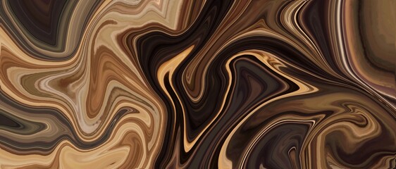 brown abstract lines presentation cover background wallpaper design. Marble swirl grunge texture acrylic illustration wave