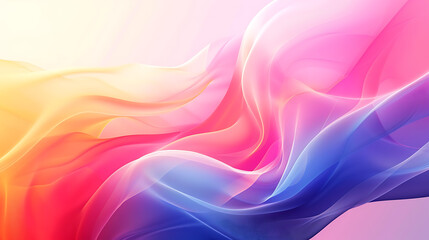 Abstract background with smooth shapes - silk banner