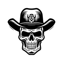 Sherif skull with hat
