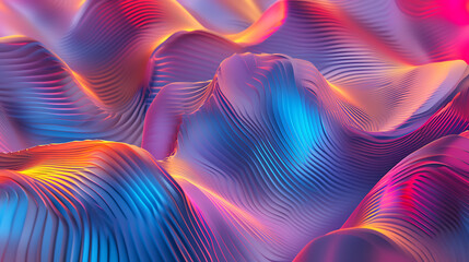 holographic, solid glitch, gradient