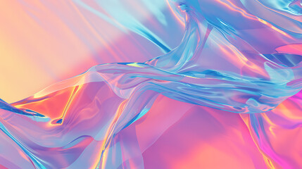 holographic, solid glitch, gradient