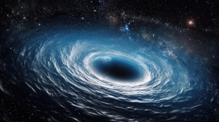 Galactic Black Hole in Space - Generative AI
