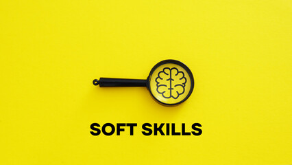 Soft Skills are shown on the business photo using the text