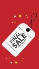 Sale banner template design . Super Sale, end of season special offer banner. vector illustration.