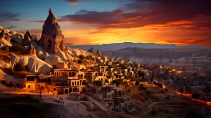 Photo sur Plexiglas Chocolat brun Stunning landscapes in Cappadocia,, Atlantis deep ocean door