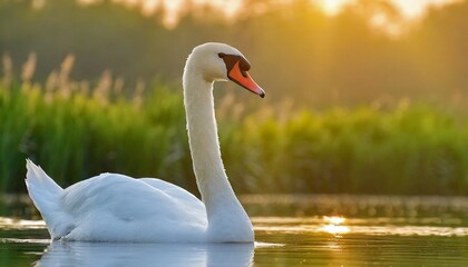 swan on the lake - 726466539