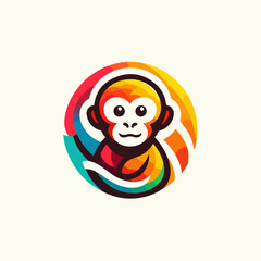 cartoon logo of a monkey