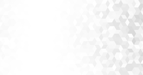 abstract modern white and grey elegant hexagons background