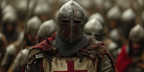 medieval knight in armor crusader