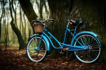 Deurstickers bicycle in the park © azka