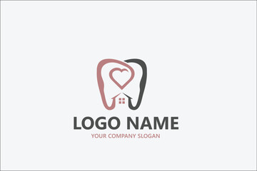 Dental Teeth real estate logo
