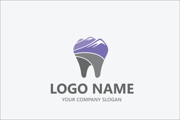 Dental Lake Mountain logo vector