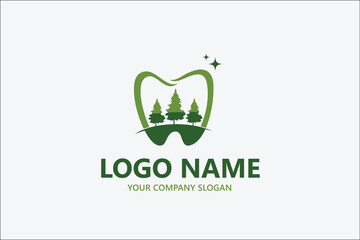 Fototapeta na wymiar Dental Lake Mountain logo vector